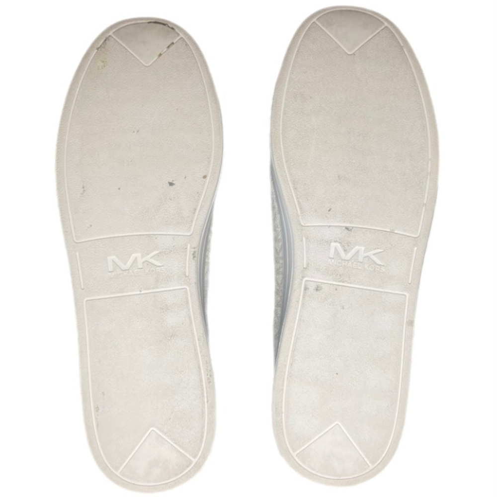 Michael Kors Shoes Men’s Size 12 Nate Allover MK Logo White Low Top Sneakers - Picture 5 of 7